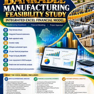 Bankable Feasibility Study Financial Model — Excel